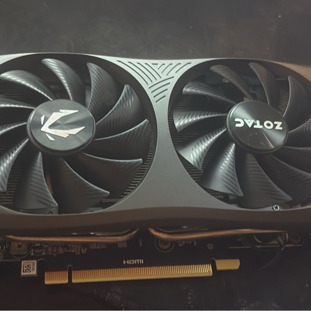 NVIDIA Graphics Card with Black and Gold Accents